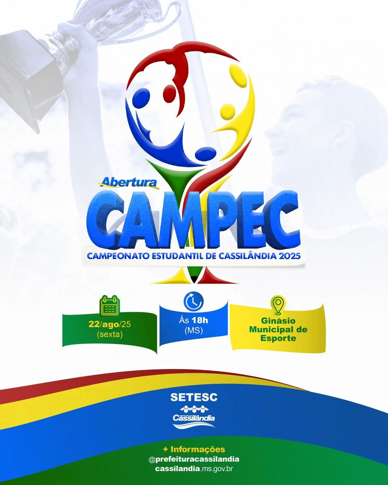 Imagem de compartilhamento para o artigo Alunos e comunidade de Cassilândia em contagem regressiva para o CAMPEC 2025; Prefeitura disponibiliza ônibus da MS Todo dia